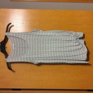 Maurice's Grey Striped Tank, Large